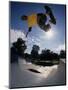 Skateboarder in Action on the Vert-null-Mounted Premium Photographic Print