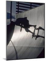 Skateboarder in Action on the Vert-null-Mounted Photographic Print