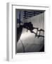 Skateboarder in Action on the Vert-null-Framed Photographic Print