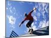 Skateboarder in Action on the Vert-null-Mounted Photographic Print