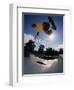 Skateboarder in Action on the Vert-null-Framed Photographic Print