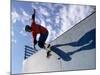 Skateboarder in Action on the Vert-null-Mounted Photographic Print