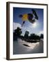 Skateboarder in Action on the Vert-null-Framed Photographic Print