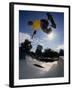 Skateboarder in Action on the Vert-null-Framed Photographic Print