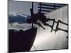 Skateboarder in Action on the Vert-null-Mounted Photographic Print