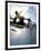 Skateboarder in Action on the Vert-null-Framed Photographic Print