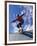 Skateboarder in Action on the Vert-null-Framed Photographic Print