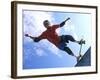 Skateboarder in Action on the Vert-null-Framed Photographic Print