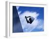 Skateboarder in Action over the Vert-null-Framed Premium Photographic Print