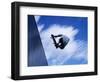 Skateboarder in Action over the Vert-null-Framed Premium Photographic Print