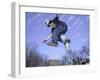 Skateboarder in Midair Doing a Trick-null-Framed Premium Photographic Print