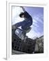 Skateboarder in Midair Doing a Trick-null-Framed Photographic Print