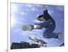 Skateboarder in Midair Doing a Trick-null-Framed Photographic Print