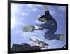 Skateboarder in Midair Doing a Trick-null-Framed Photographic Print