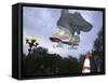 Skateboarder in Midair-null-Framed Stretched Canvas