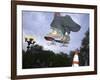 Skateboarder in Midair-null-Framed Photographic Print