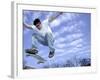 Skateboarder in Midair-null-Framed Photographic Print