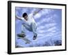 Skateboarder in Midair-null-Framed Photographic Print