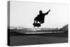 Skateboarder Jumping in a Bowl of a Skate Park-Will Rodrigues-Stretched Canvas