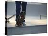 Skateboarder on Ramp-null-Stretched Canvas