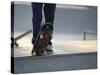 Skateboarder on Ramp-null-Stretched Canvas