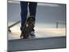 Skateboarder on Ramp-null-Mounted Photographic Print