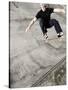 Skateboarder Performing Tricks-null-Stretched Canvas