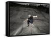 Skateboarder Performing Tricks-null-Framed Stretched Canvas