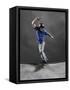 Skateboarder Performing Tricks-null-Framed Stretched Canvas