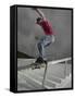 Skateboarder Performing Tricks-null-Framed Stretched Canvas