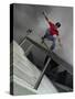 Skateboarder Performing Tricks-null-Stretched Canvas