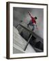 Skateboarder Performing Tricks-null-Framed Premium Photographic Print