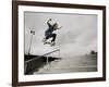 Skateboarder Performing Tricks-null-Framed Photographic Print