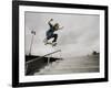 Skateboarder Performing Tricks-null-Framed Photographic Print