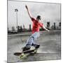 Skateboarder Performing Tricks-null-Mounted Photographic Print