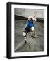 Skateboarder Performing Tricks-null-Framed Photographic Print