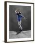 Skateboarder Performing Tricks-null-Framed Photographic Print