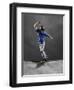 Skateboarder Performing Tricks-null-Framed Photographic Print