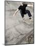 Skateboarder Performing Tricks-null-Mounted Photographic Print