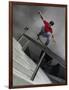 Skateboarder Performing Tricks-null-Framed Photographic Print