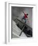 Skateboarder Performing Tricks-null-Framed Photographic Print