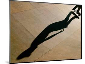 Skateboarder Performs During an Exhibition in Mallorca-Dani Cardona-Mounted Photographic Print