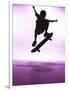 Skateboarder Silhouette-null-Framed Photographic Print