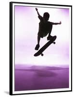 Skateboarder Silhouette-null-Framed Photographic Print