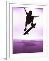 Skateboarder Silhouette-null-Framed Photographic Print