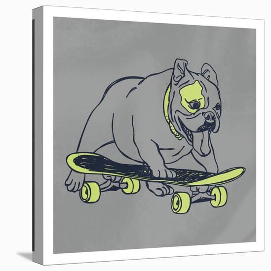 Skateboarding Chuck-Marcus Prime-Stretched Canvas