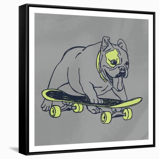 Skateboarding Chuck-Marcus Prime-Framed Stretched Canvas