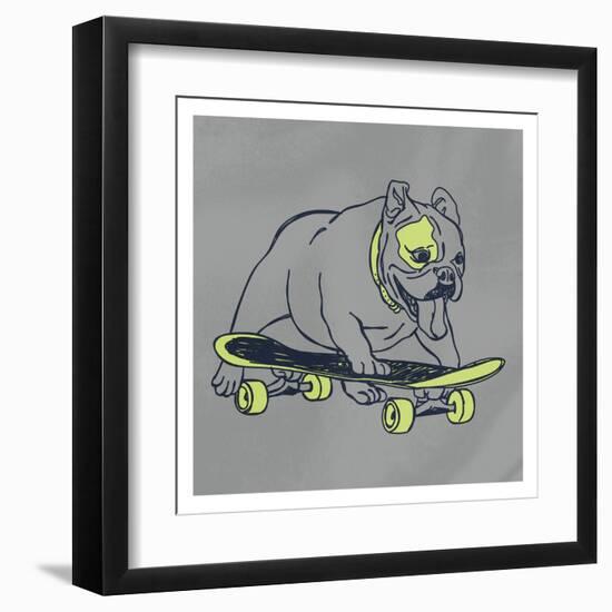 Skateboarding Chuck-Marcus Prime-Framed Art Print