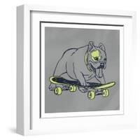 Skateboarding Chuck-Marcus Prime-Framed Art Print