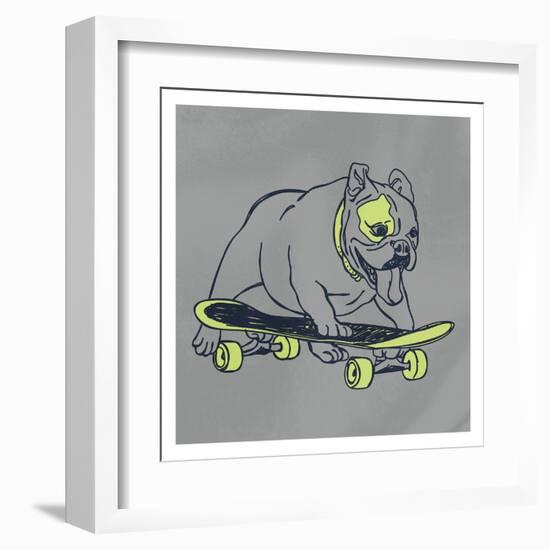 Skateboarding Chuck-Marcus Prime-Framed Art Print